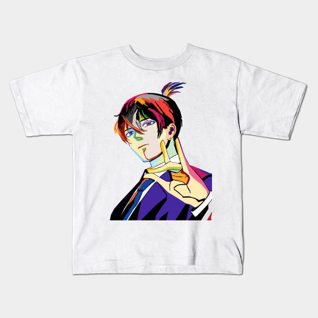 Mikigal Gui Wpap pop art Kids T-Shirt by CANDD ART